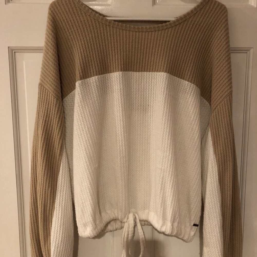 Hollister Cutout Drawstring Sweater